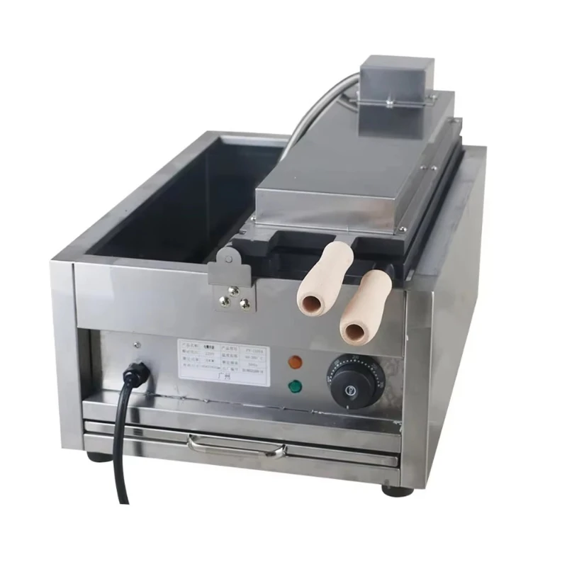 Commercial 6 Pcs Taiyaki Waffle Machine Mini Vertical Fish Shape Waffle Machine3000W/220V Non-stick Pan