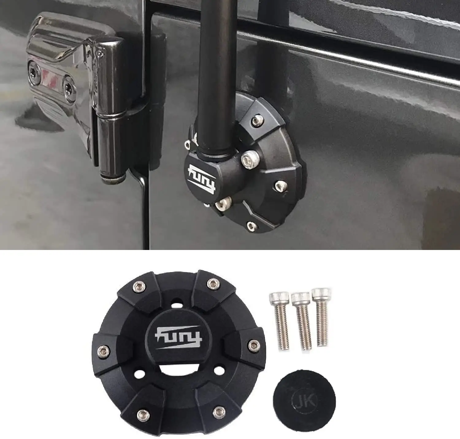 Osłona podstawy anteny radiowej Fury do Jeep Wrangler JK JKU JL JLU / Gladiator JT 2007-2026, akcesoria zewnętrzne