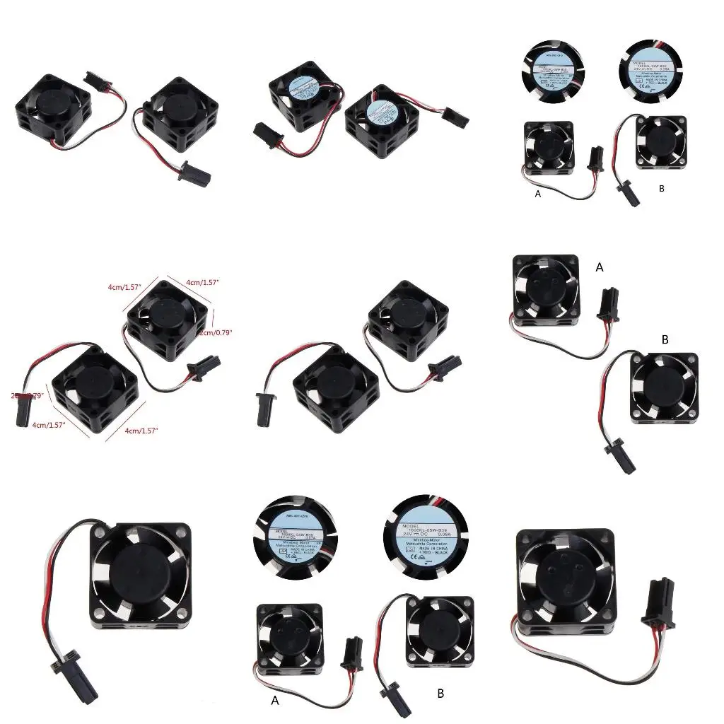 

Fanuc Fan 1608KL-05W-B39 4020 24V 0,07A 0,08A 4 см. Гудостойкий вентилятор радиатора для NMB