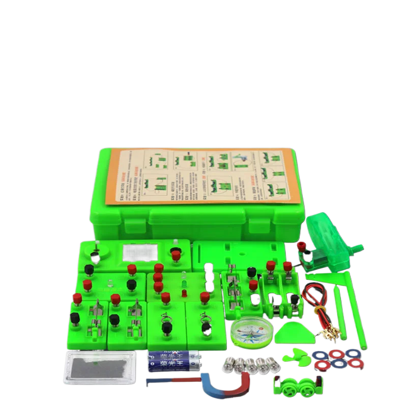 Physics Experiment Set, Circuit & Optics Parts Pack, Portable Kit for Primary and Secondary Students' Science Practice
