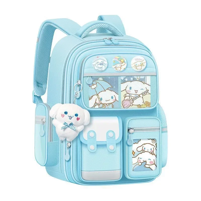 Kreskówka kuromi Moja melodia Cinnamoroll kawaii tornister dla dzieci uczeń zmniejszający obciążenie plecak o dużej pojemności przybory szkolne