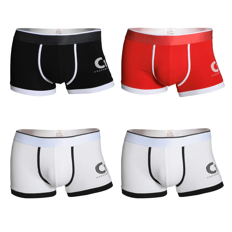 

1 шт., мужское хлопковое нижнее белье, мужские боксеры, молодежные спортивные дышащие индивидуальные модные летние шорты для мальчиков