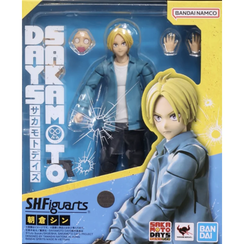 متوفر في المخزون بانداي S.H.Figuarts SHF ساكاموتو أيام شين أساكورا أطقم منمذجة أنيمي عمل مقاتلة الانتهاء نموذج هدية للأطفال