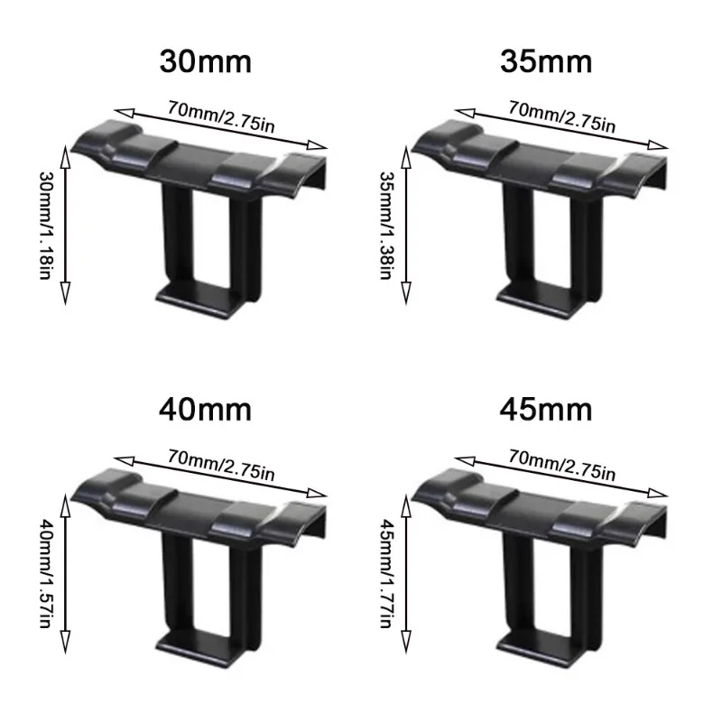 Plastic Solar Panel Water Drainage Clips 30mm/35mm/40mm PV solar panel mud removal clips Cleaning Water Dust Remove Stagnant
