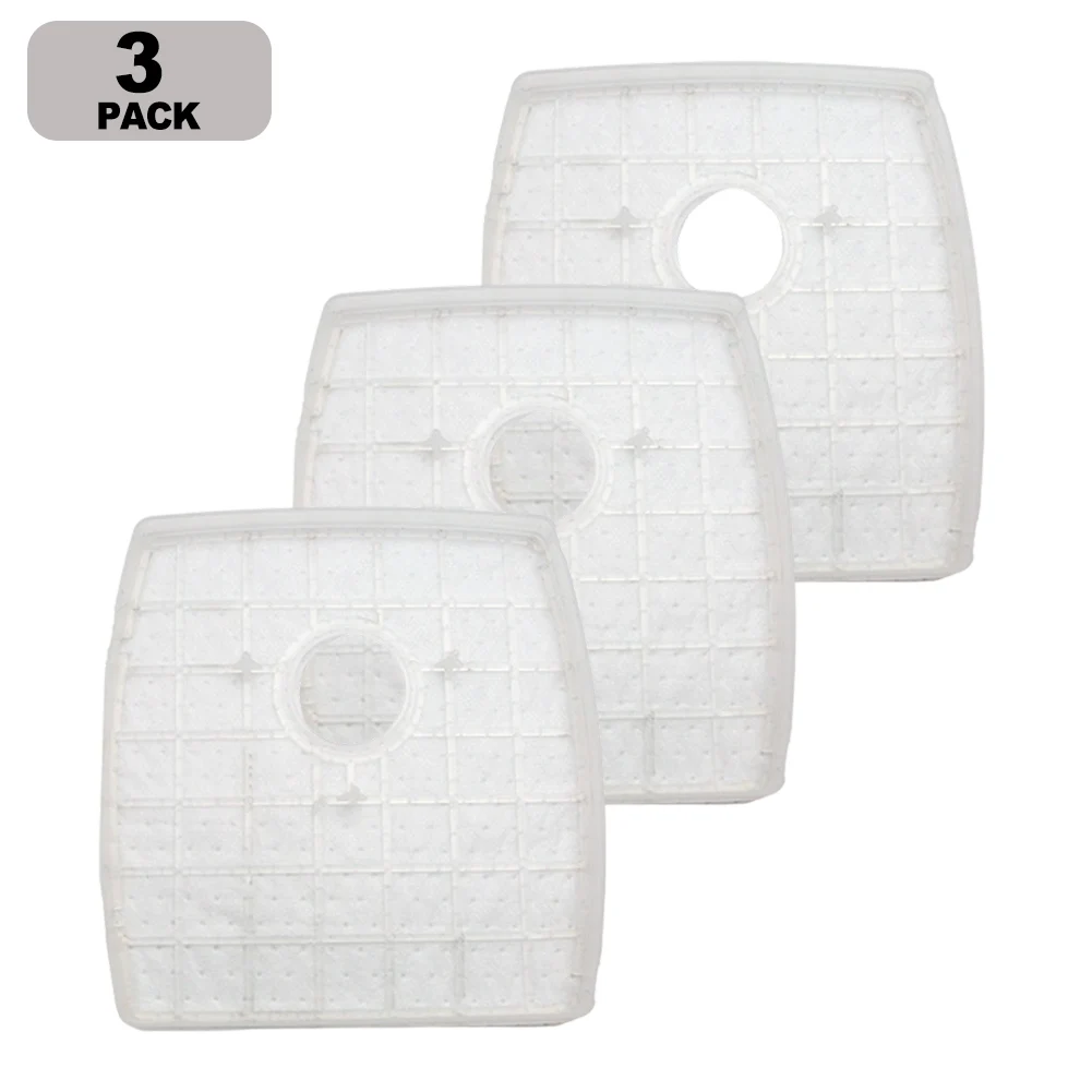 Para SilverCrest M690 e para filtro de vácuo WAP W310, peças de reposição Hepa laváveis, pacote com 3 peças brancas