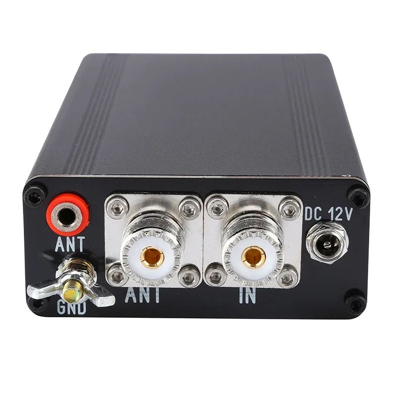 Novo montado ATU-130 Plus ATU-130 + 1.8-50MHz 200W Sintonizador de antena automático Display OLED Meatl Case Atualização de ATU-100