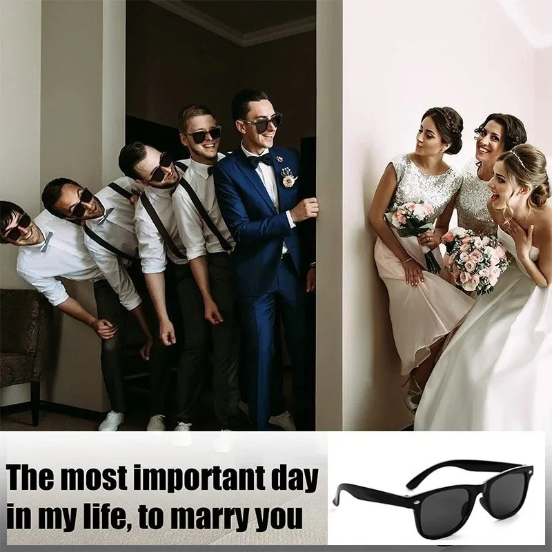 1Pc Heart Shaped Sunglasses Wedding Bridal Shower Christmas Decor Supplies Bride Bridesmaid Gift Glasses Bachelorette Party