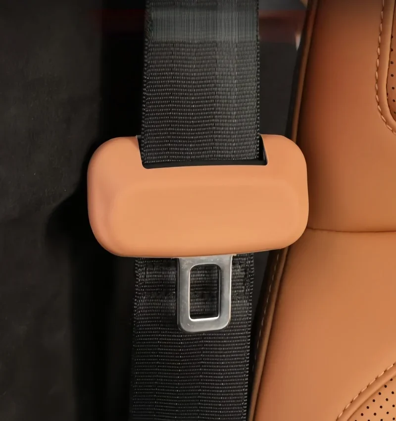 Car Seat Belt Silicone Protective Cover Suitable for Chery ICAR V27 2026 Modified Auto Seat Belt Crash Cover Interior Accessorie