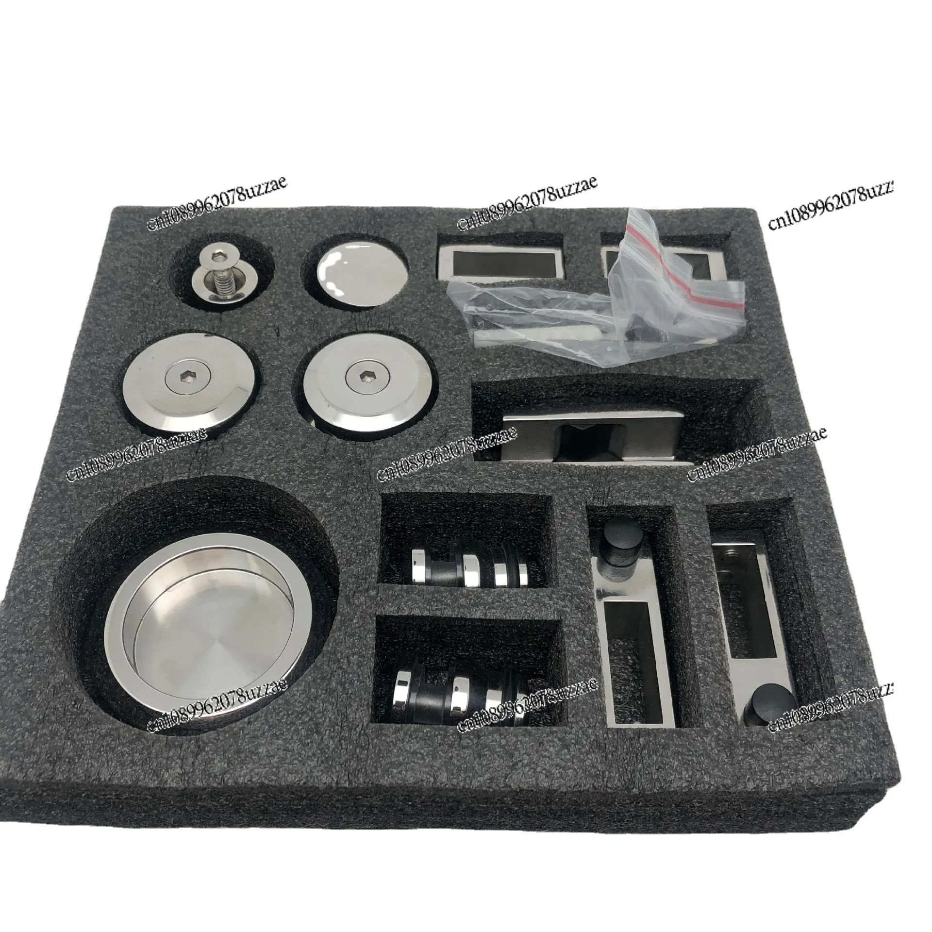 Shower Room Glass Clip Accessories Bathroom Tie Rod Head 304 Stainless Steel Connector Hanging Clip Square Tube