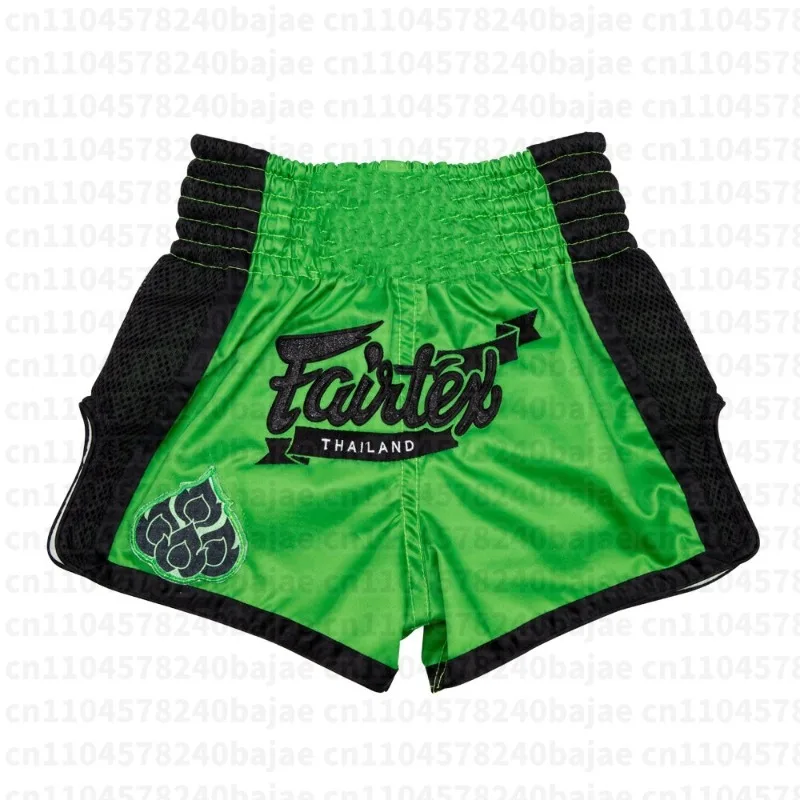 New Muay Thai Shorts Quantum Men's Kid Oversized Breathable Speed Drying Octagonal Cage Training Shorts