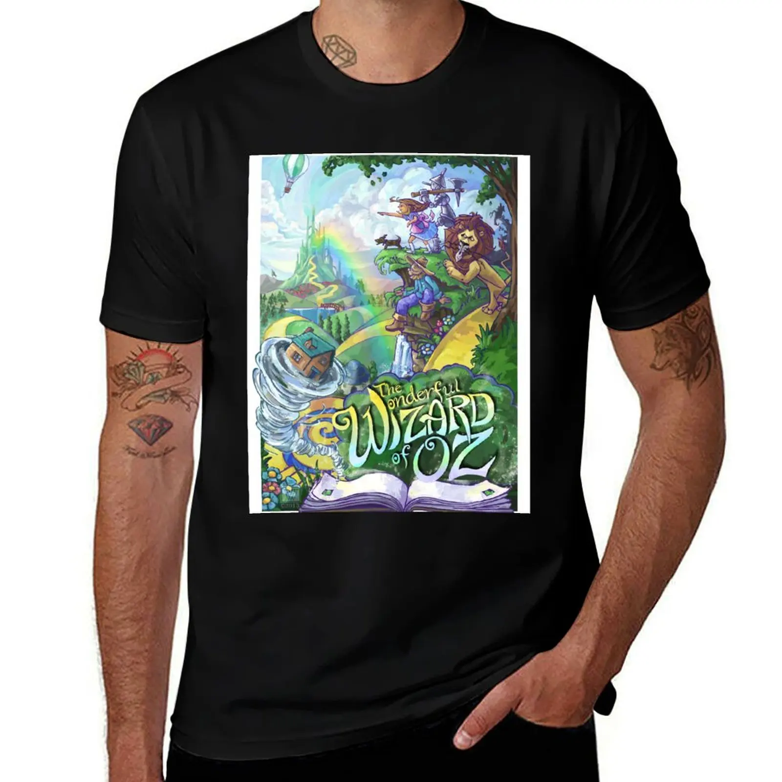 

Wizard of Oz T-Shirt hippie clothes Luxury man new edition funny t shirts for men