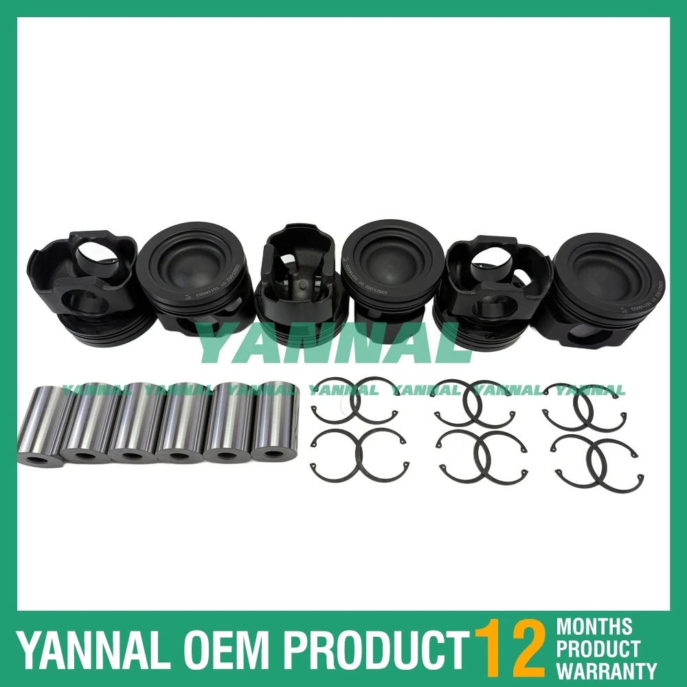 

Поршень из 6 шт. с штифтом 03923-002 для деталей двигателя Liebherr D946