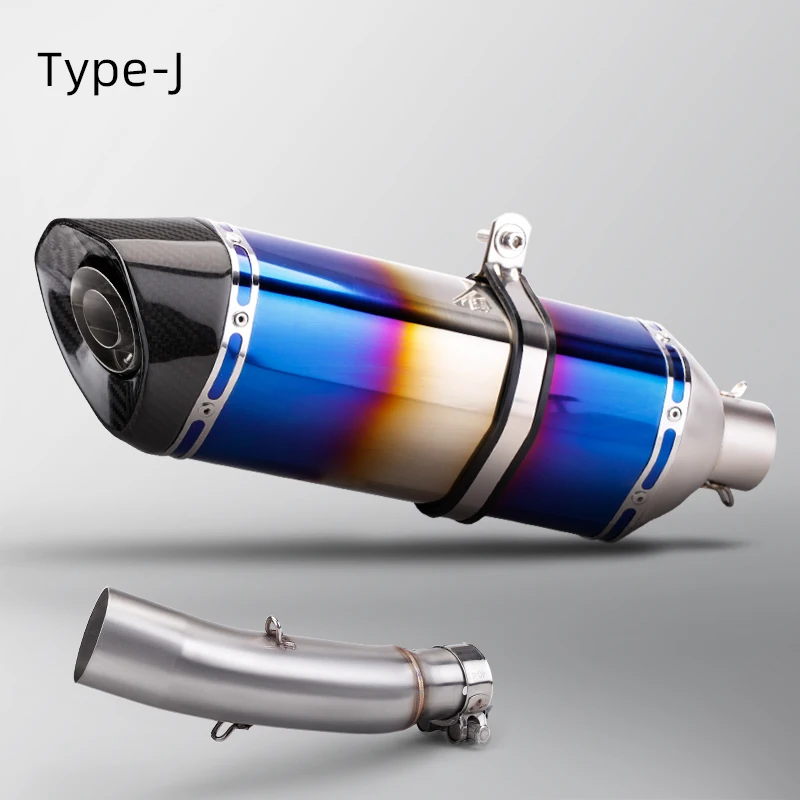 

High QualityMotorcycle Modified Exhaust, Carbon Slip On Line For CB300R 2018-2023, 470mm