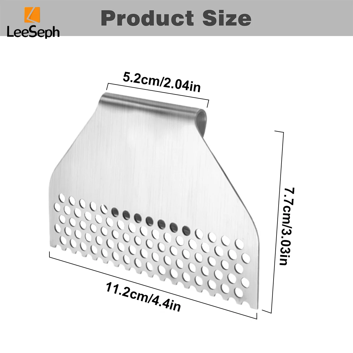 Leeseph Food Mesh Screen Block Grease Trap for Blackstone Griddle Flat Top, Stainless Steel Grill Grease Gate, Grill Accessories