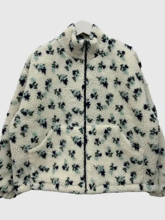 韓国風冬服ファションアンチエイジング花柄コットンジャケット女性用レトロラムファールーズ万能スウェットジャケットコットンC...