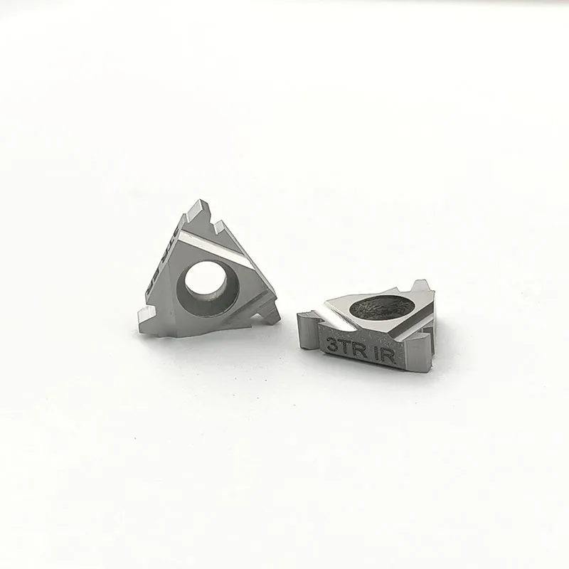10 Uds. Herramienta de torneado de torno de hilo de carburo de ángulo de 30 grados insertos 16ER 16IR 1.0TR/1.5TR/2.0TR/2.5TR/3TR/4TR para metal no ferroso