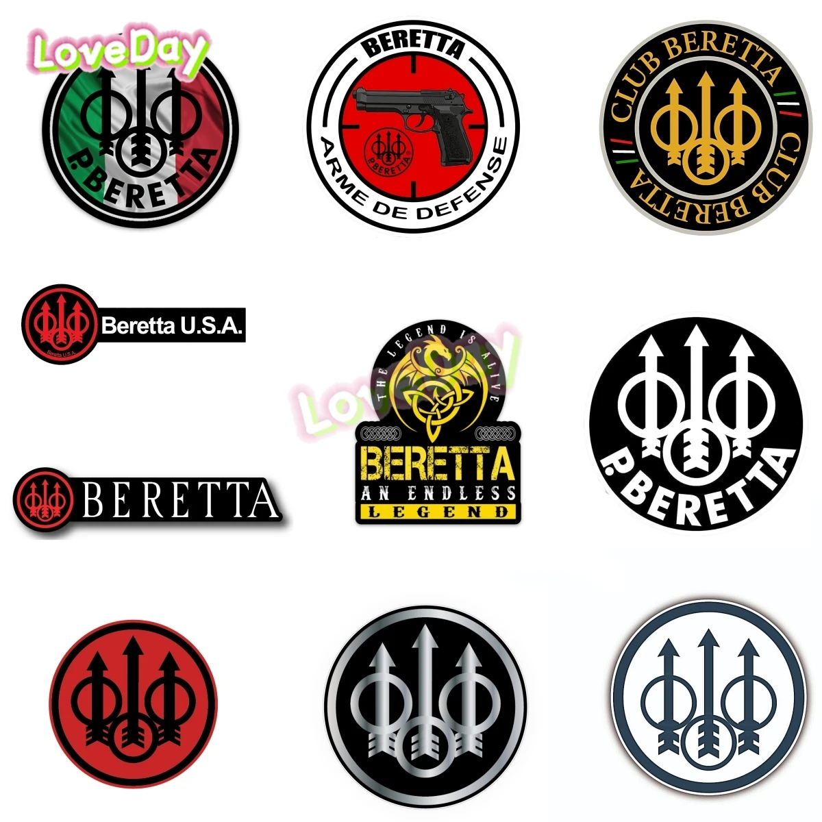 

Beretta's Logo Die Cut Decal Sticker Club Wall Stickers Vinyl Motorcycle Bicycle Car Sticker Truck Window Decal