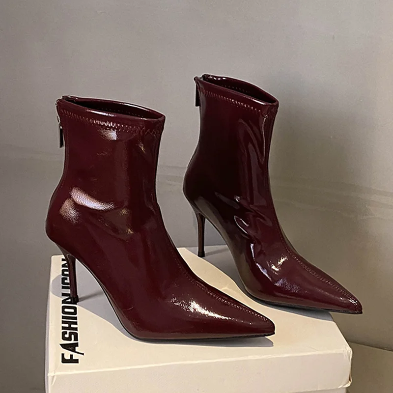 

Pointed Toe Women's High Boots Sexy High Heels Fashion Shoes 2025 Elegant Winter Knee High Boots New Pumps Luxury Mujer Botas