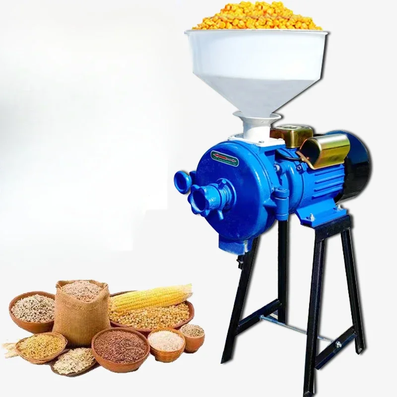 

Maize grinder household 220v breeding dry and wet dual-use milling small commercial