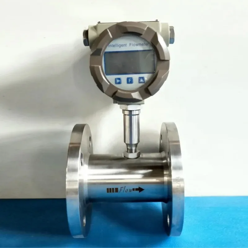 15mm Liquid Turbine Flow Meters High Precision Fuel Flow Meters Mechanical Counter 4-20 ma Intelligent Flow Meters