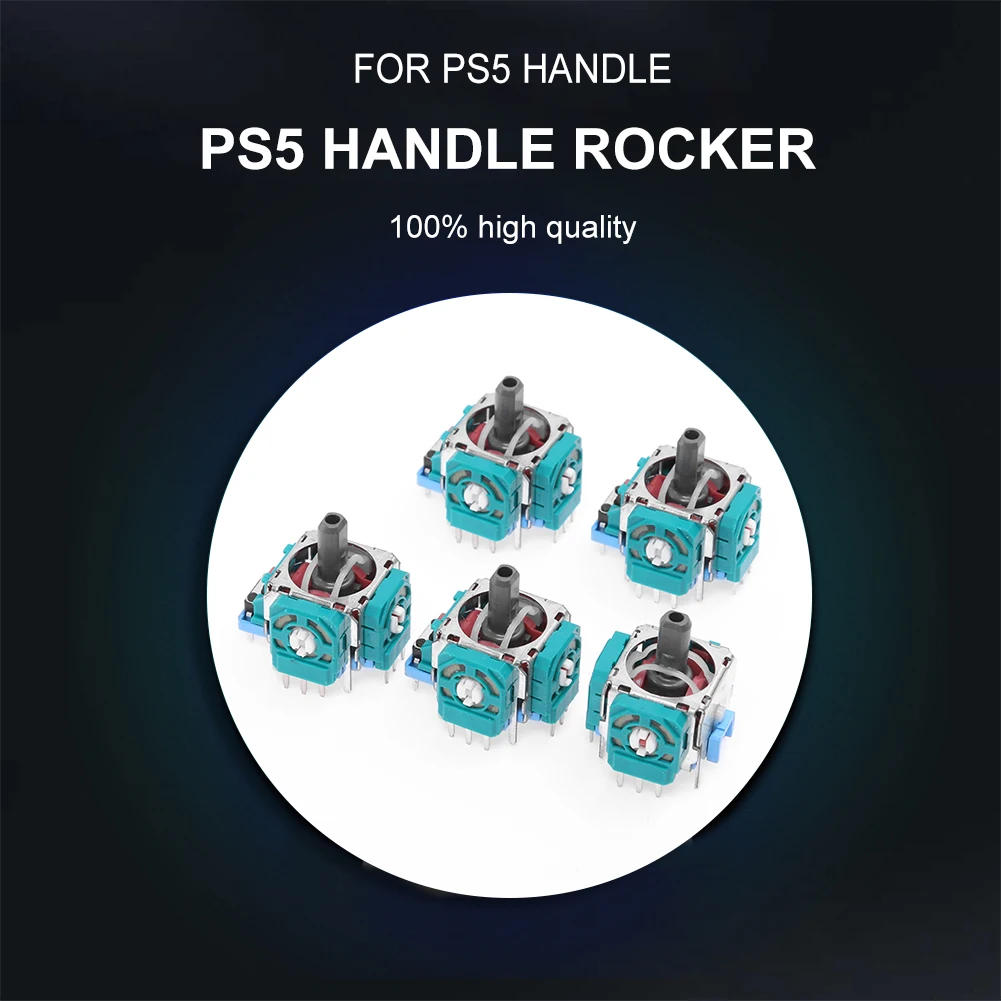 Replacement Handle Rocker 5pcs Joystick Axis Analog Sensor Module Game Console Repair Parts for PS5 Controller