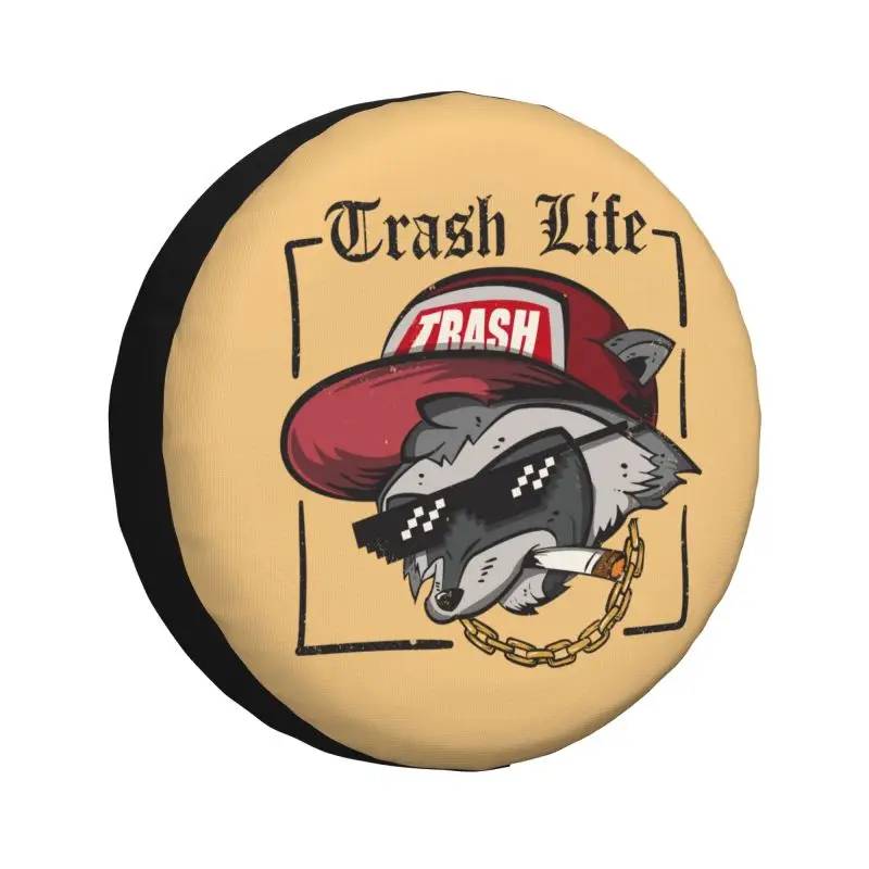 

Забавный чехол для запасного колеса Trash Life Raccoon Panda на заказ для Honda CRV Racoon Jeep RV SUV Camper, автомобильные аксессуары