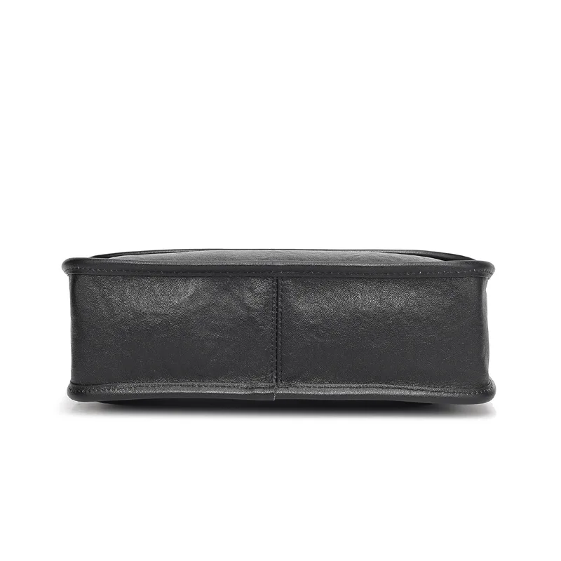 새로운 정품 메신저 백 가죽 싱글 패션 핸드헬드 크로스바디 듀얼 사용 캐주얼 탑 레이어 소가죽 남성용 숄더백