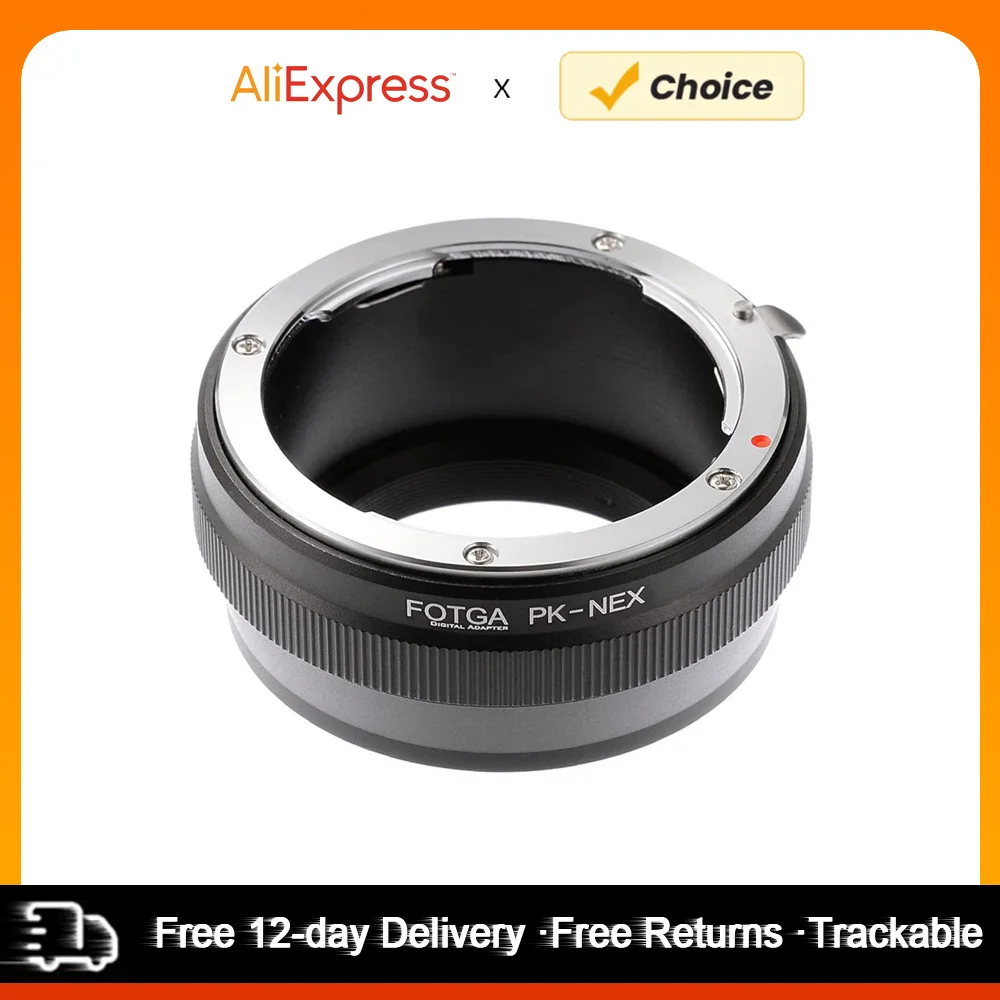 Fotga PK-NEX Adapter Digital Ring for Pentax PK K Mount Lens to Sony NEX E-Mount Camera for Sony NEX-3 NEX-3C NEX-3N NEX-5