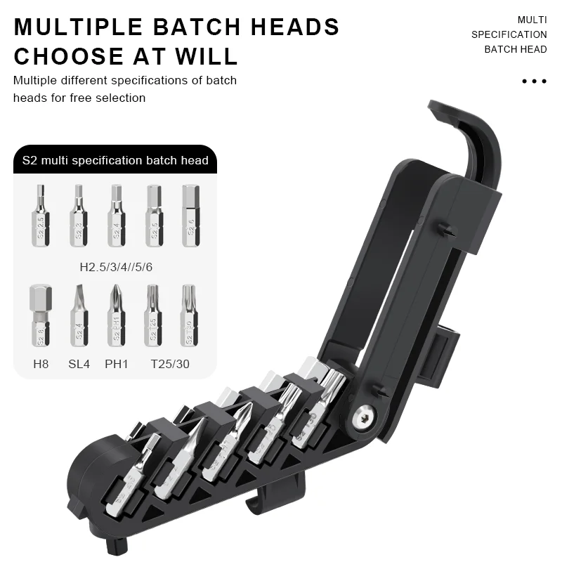 RIDERACE Fahrrad-Inbusschlüssel, Drehmomentschlüssel, Ratschenschlüssel, Fahrradreparaturwerkzeuge, 1/4 Zoll, tragbarer T25-Schraubendreher, Reifenwerkzeug-Set – Detail 3