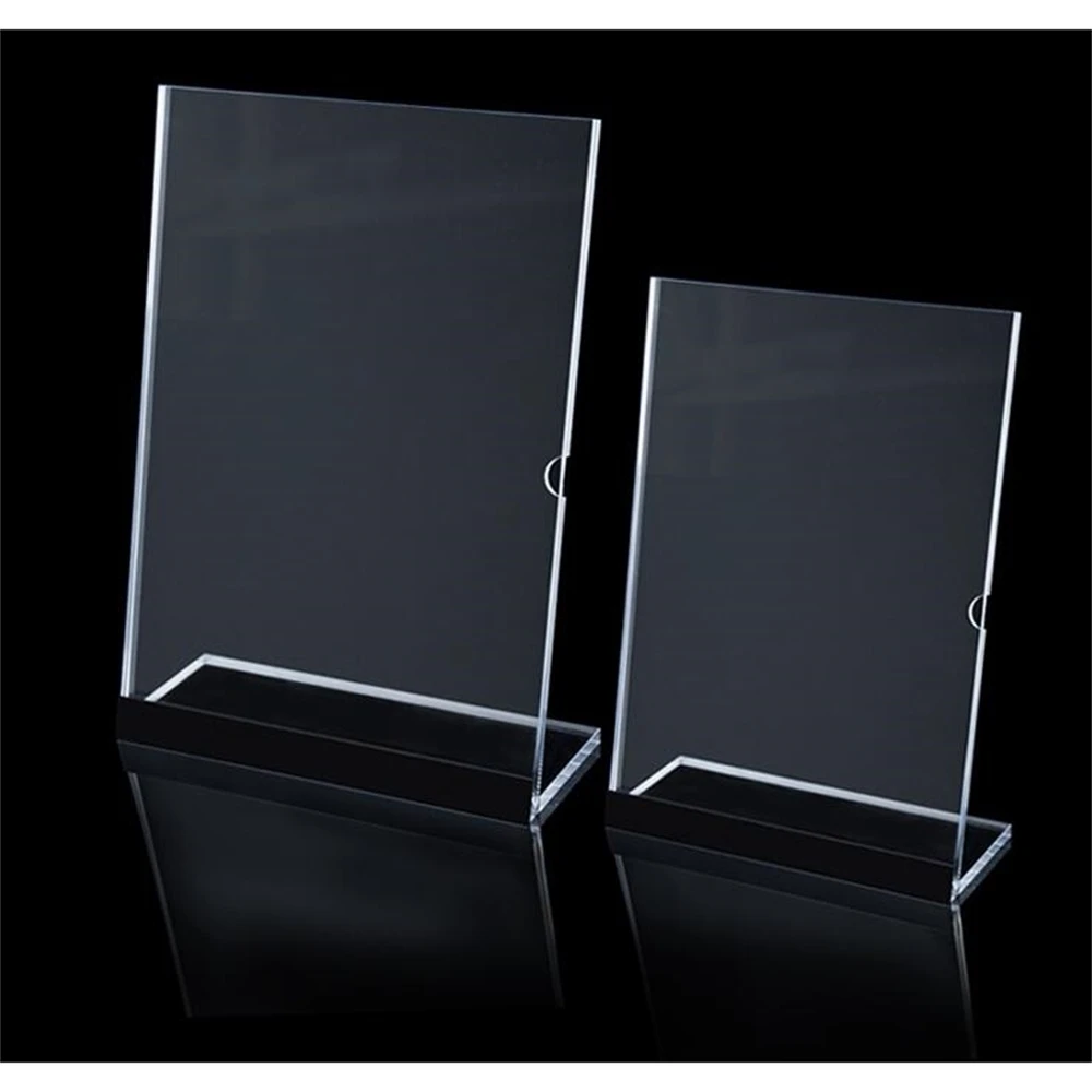 Photo Holder Poster Banner Price Tag Advertising Display Rack Tabletop Sign Stand Snap Frame Pop Table Desktop Table Sign Holder