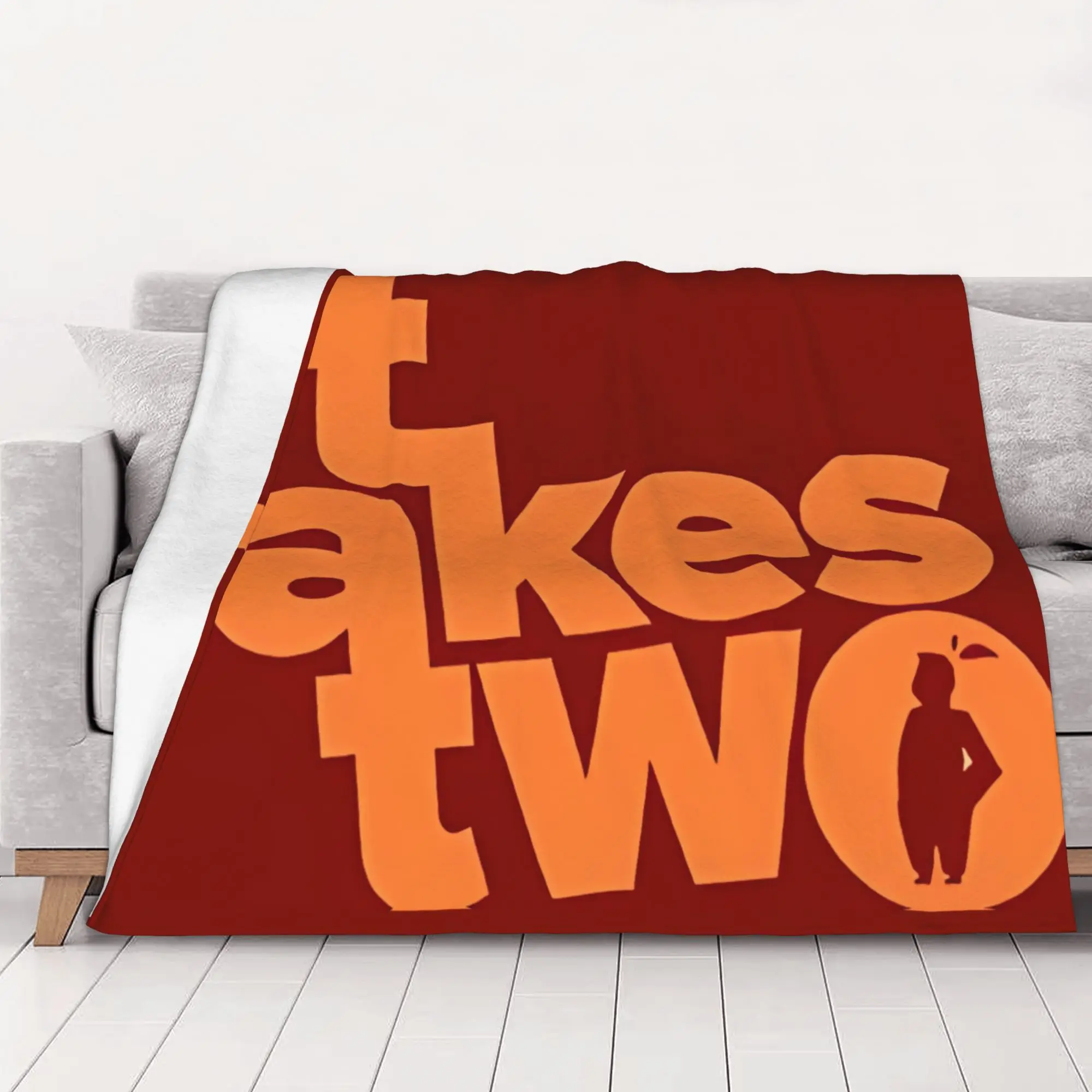1PC home Cutecore It Takes Two Logo It Takes Two Blanket Super Cosy Plush Home Living Room Sofa halloween