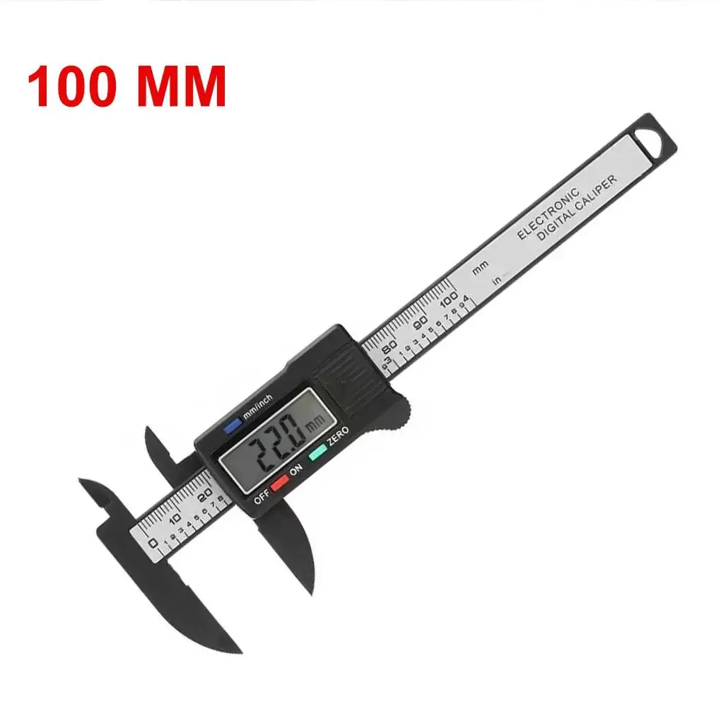 150mm 100mm Electronic Digital Caliper 6 Inch Vernier Caliper Gauge Micrometer Measuring Tool Digital Ruler With Battery