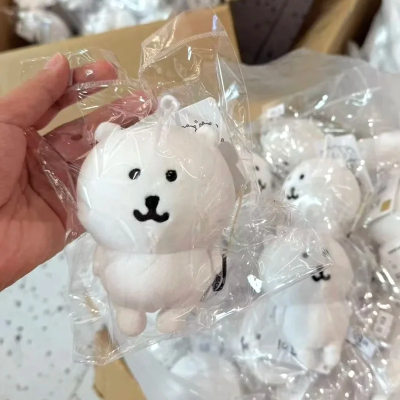 かわいいセルフモッキングベアぬいぐるみキーホルダー、キュートな吊り下げオーナメント、かわいい漫画のぬいぐるみ、バッグ、バックパック、車の鍵用、面白いギフトアイデア