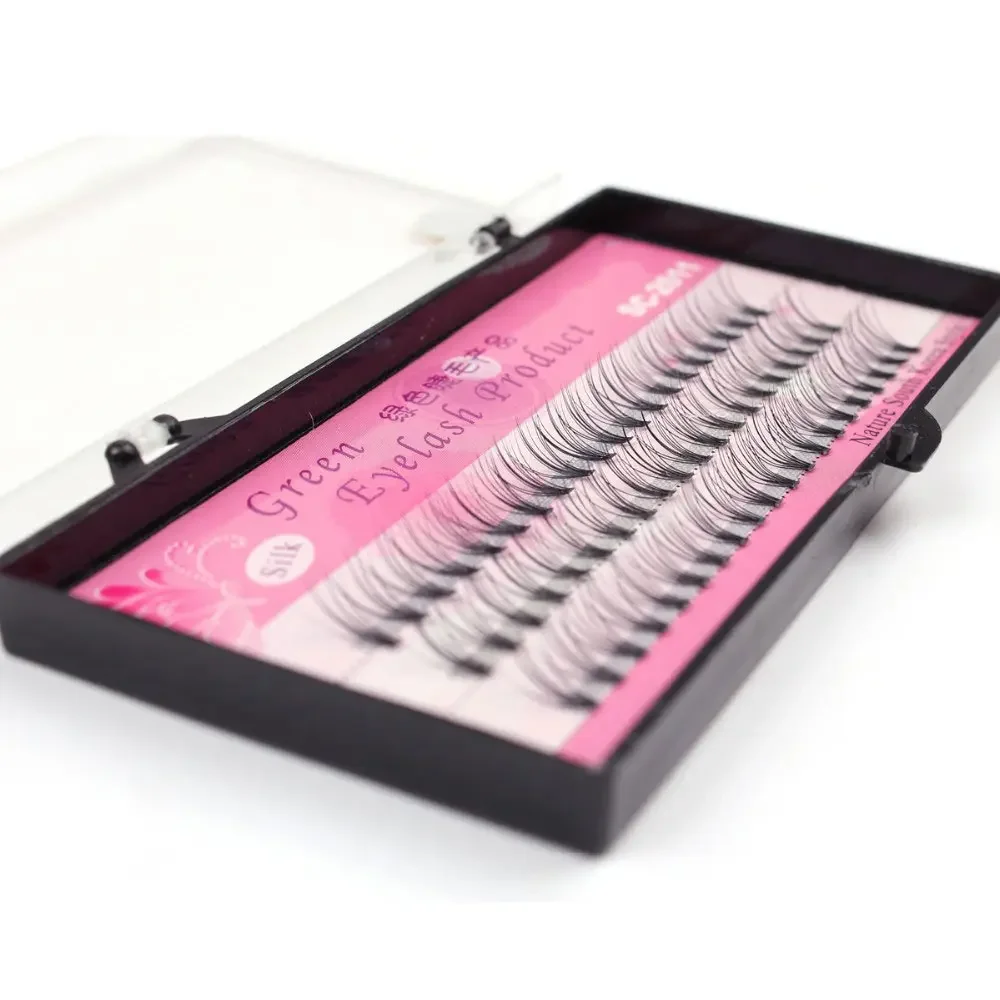 Naht dicke 10d vorgefertigte Cluster falsche Wimpern schwarz individuelle Wimpern verlängerung Make-up-Tool 6/8/10/12mm