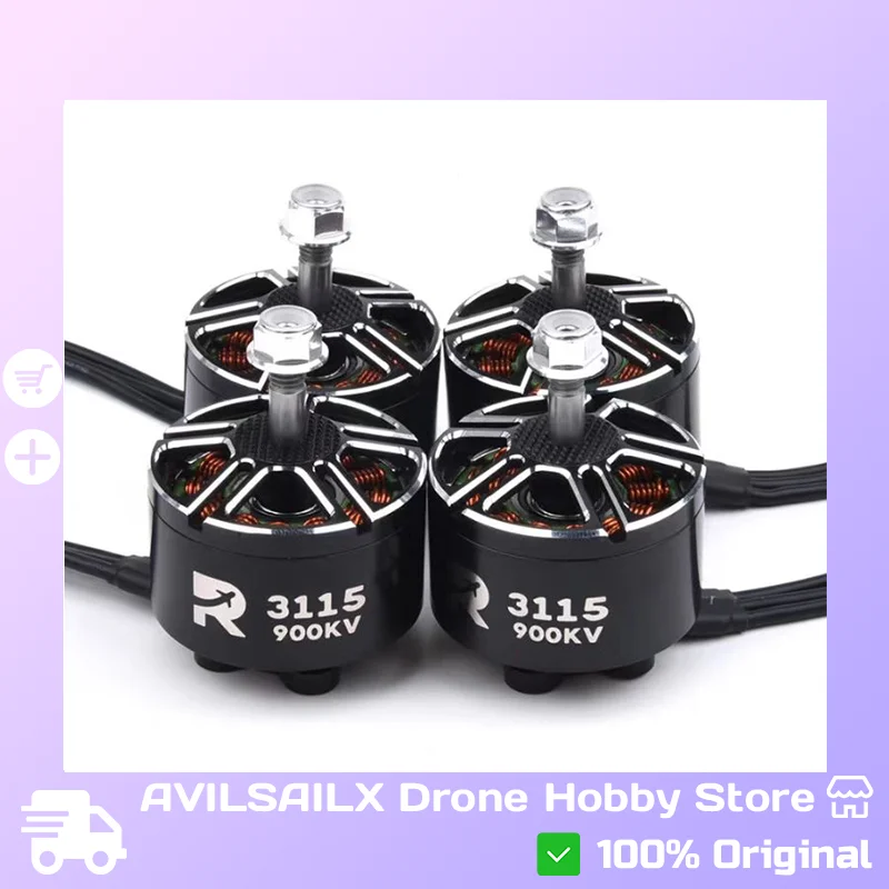 

НОВЫЙ бесщеточный двигатель 3115 900 кВ — поддержка напряжения 3–6 с, предназначенный для дронов FPV