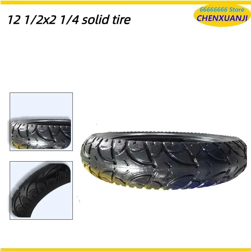 Solid tires 12 1/2 x 2 1/4 explosion-proof durable tires suitable for electric vehicles and scooters