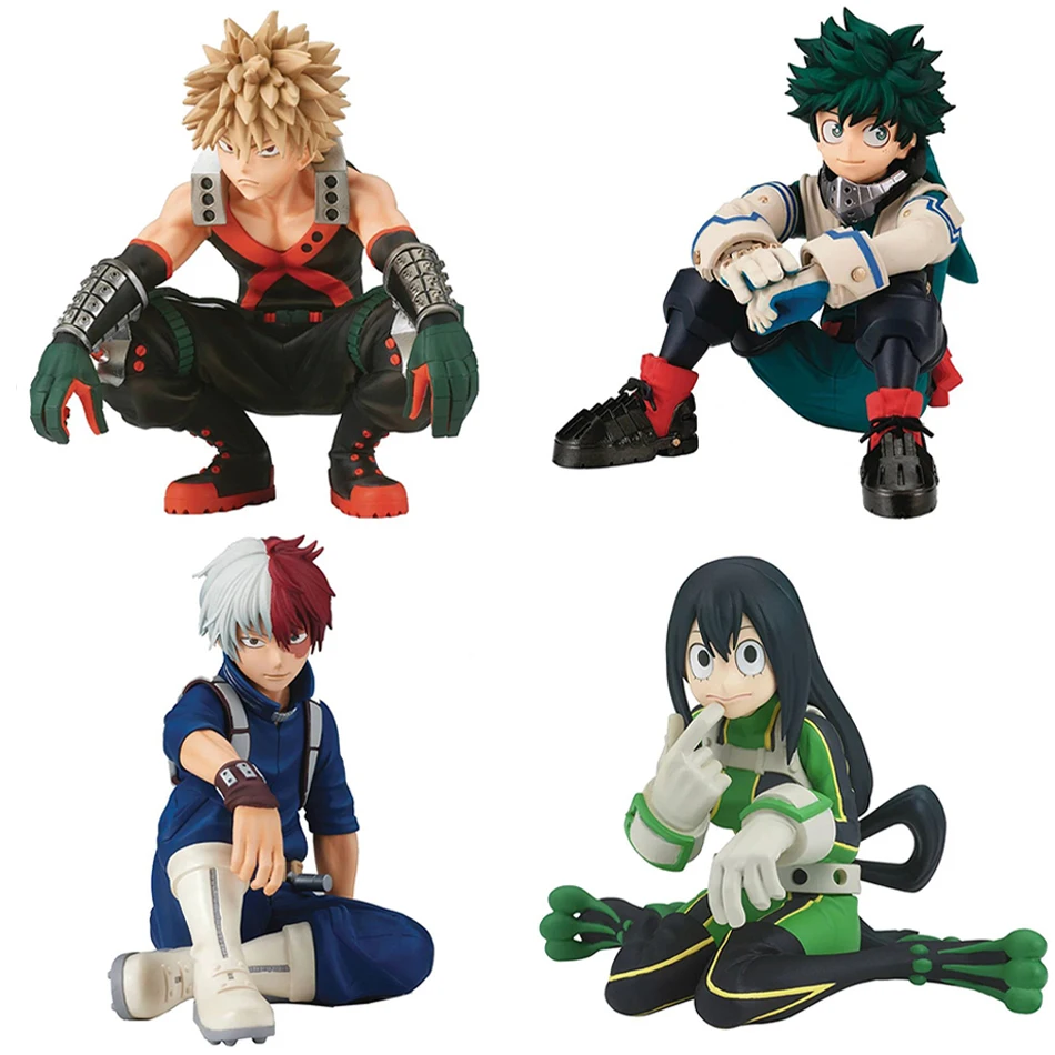 Hot My Hero Academia Bakugou Katsuki Midoriya Izuku Todoroki Shouto Toga Himiko Anime Figure PVC Collectible Model Toys Kid Gift view 3