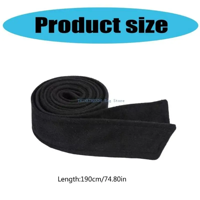 340D Selftied معطف الخندق حزام حزام خصر مزدوج الجوانب معطف ديكور حزام عريض