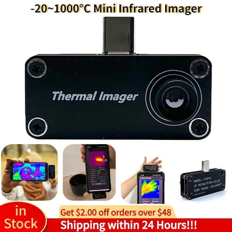 

32*32 Resolution Infrared Thermal Imager Cameras Tempreature Measurement Meter Mini IR Thermal Sensor for Android Mobile Phone