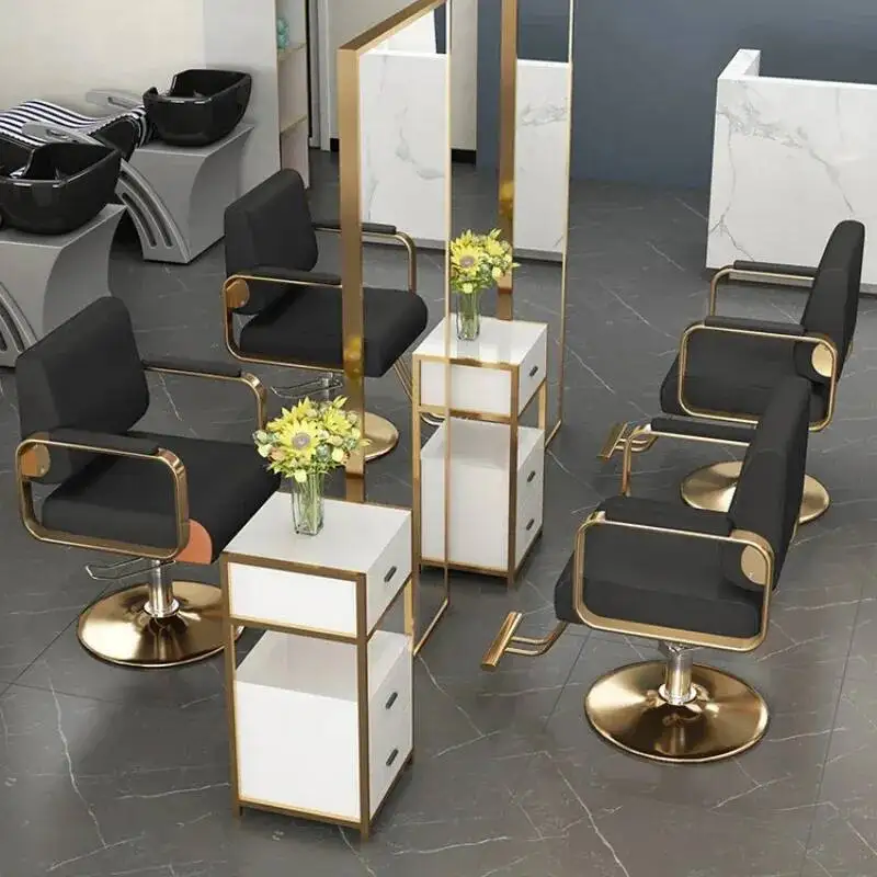 Beauty Salon Speciality Barber Chairs Hair Cutting Swivel Recliner Spa Barber Chairs Waiting Adjustable Chaise Furniture QF50BC - Image 4