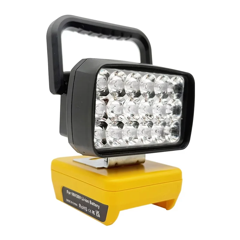 

A27F-LED Work Light Torch Flashlight Lantern Camping Emergency Lighting For 18V 20V Li- Battery DCB183 18 Beads