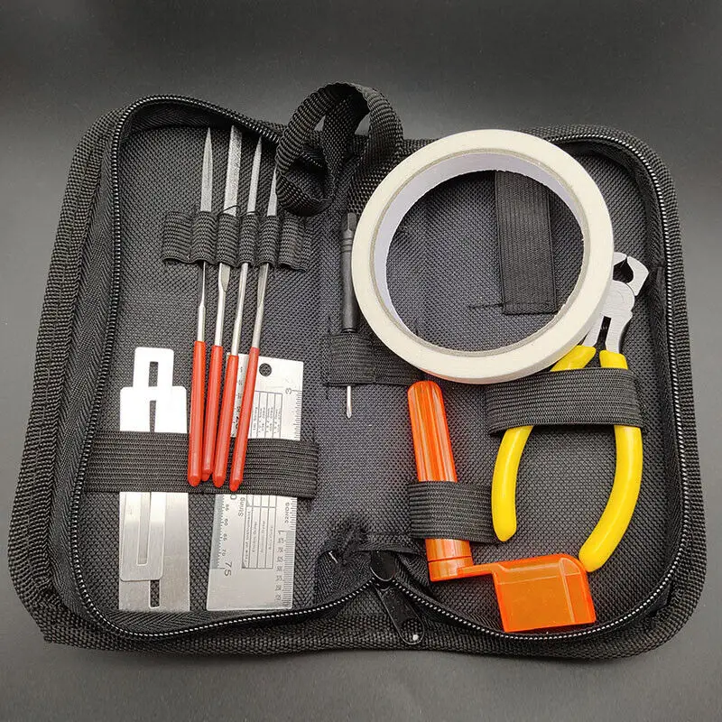 Guitar Nut Groove Grinding File Fret Repair and Maintenance Tool Grinding and Polishing Measuring Tool Set