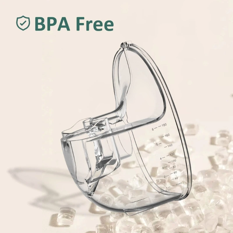 J15U جزء مضخة الثدي مريحة كوب جامع الحليب ل S21/S23/S18 جزء إصلاح استبدال مضخة الثدي يمكن ارتداؤها #3