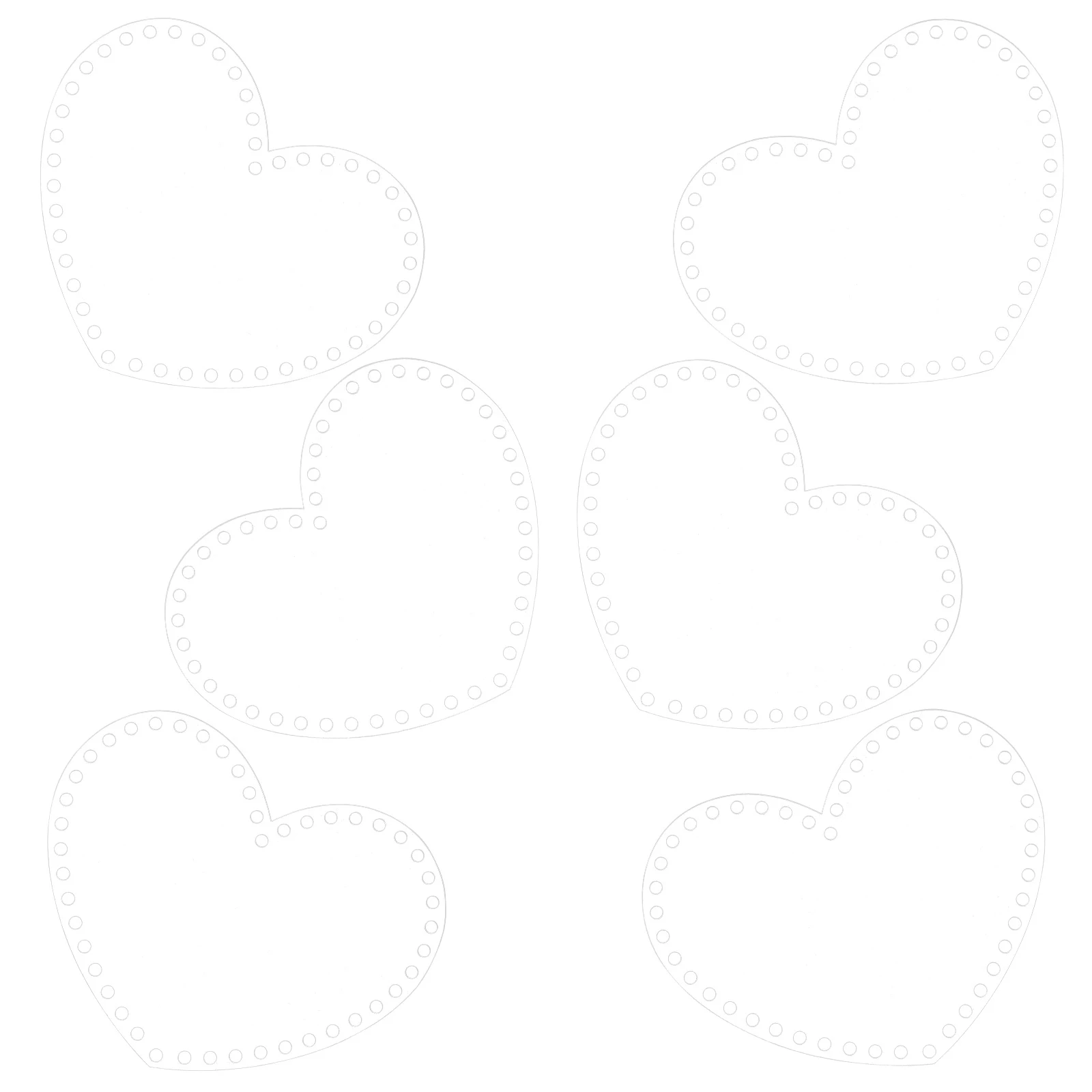 

6Pcs Braided Bag DIY Material Transparent Acrylic Panels for Weaving Handbag Crafting Homemade Gift Making Kit Parts