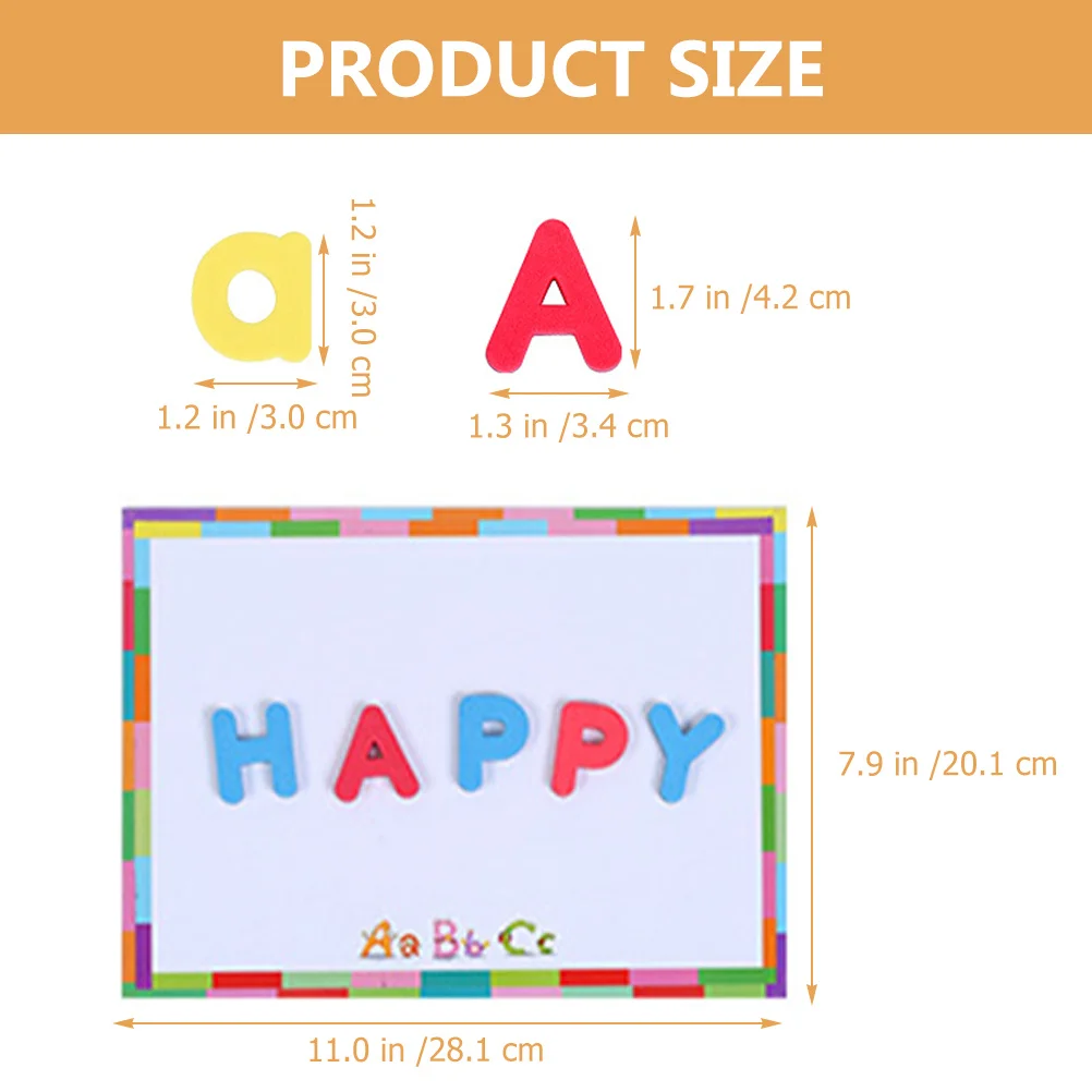 Planche à dessin magnétique avec lettres de l'alphabet, 1 ensemble, tableau blanc, apprentissage éducatif, éducation précoce, aimants de réfrigérateur pour enfants, main et oeil