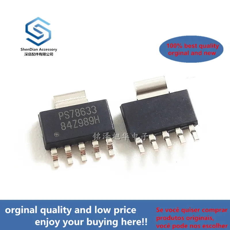 1pcs 100% orginal new TPS78633DCQR PS78633 SOT223-5 ULTRALOW-NOISE, HIGH PSRR, FAST RF 1.5 A LOW-DROPOUT LINEAR REGULAreal photo