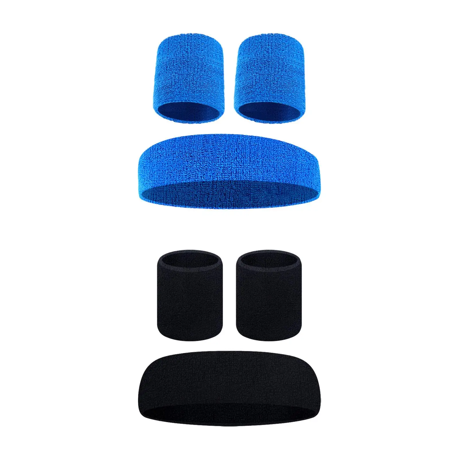 Sweatband Headscarf Sweat Absorbing Hair Band Wrap Stretch Headband Wristband