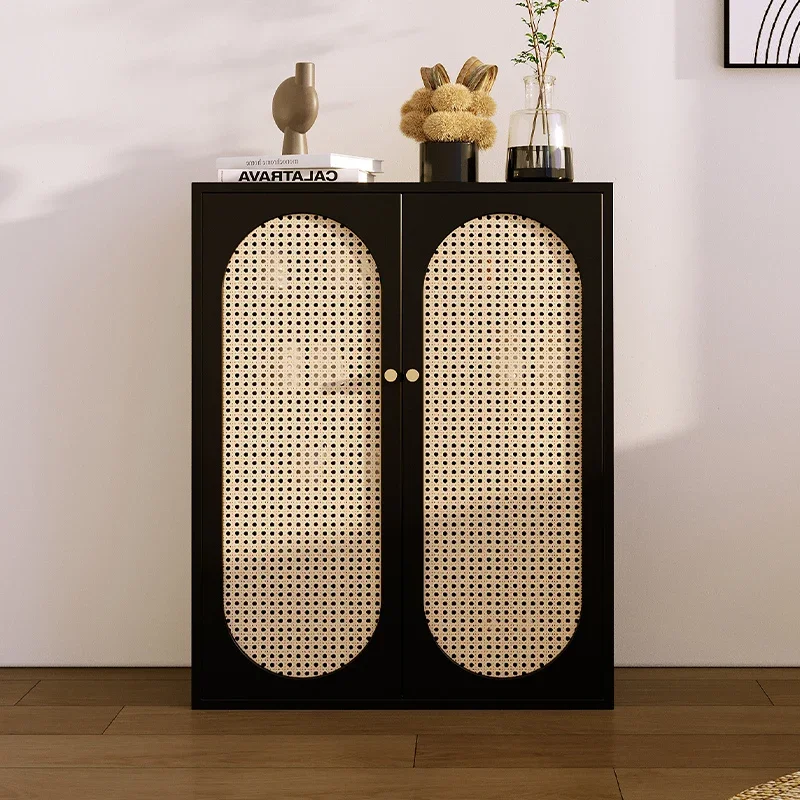 

Mobile Rattan Shoe Cabinet Display Luxury Living Room Cupboard Shoe Cabinet Designer Meuble Chausssure Minimalist Furniture