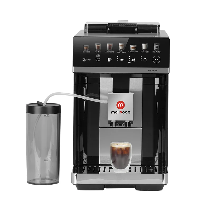 

Mcilpoog M3 Automatic Espresso Coffee Machine ，Built-In Milk Frother & Tank, 7 Coffee Varieties, Touchscreen