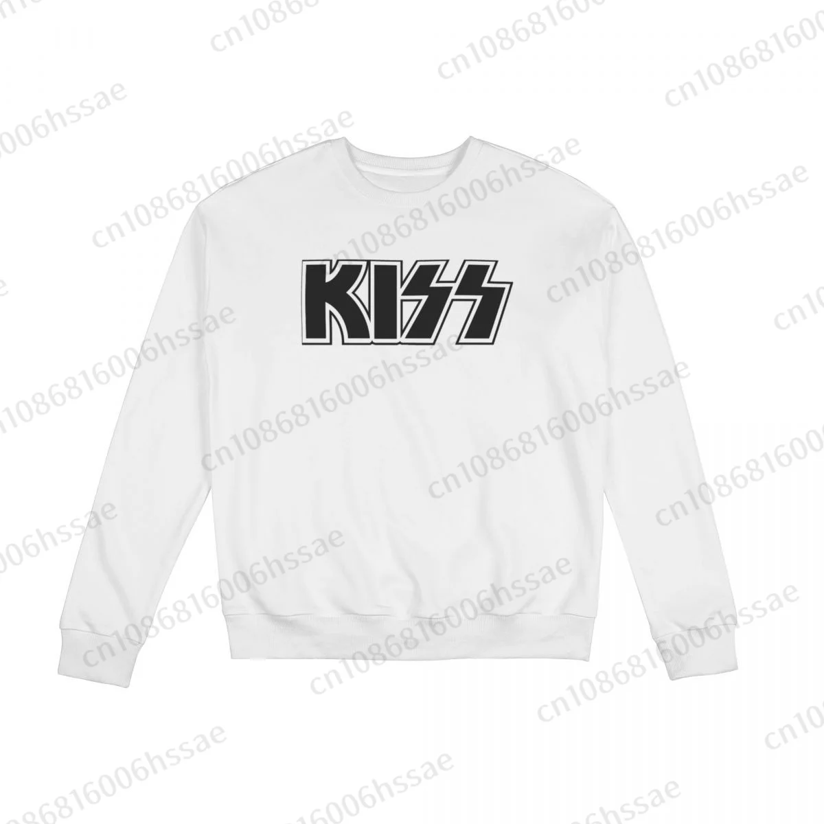 

Heavy Metal Rock Band Kiss Logo Men Woman Fall Winter Sweatshirt Round Neck Long Sleeve Length Casual Top